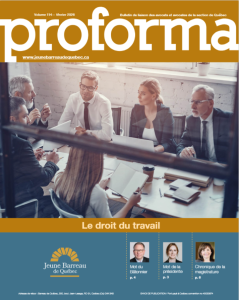 Page couverture du magazine Proforma du JBQ février 2026